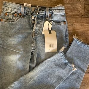 Levis 501 wedgie jeans